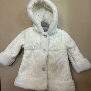 Vintage Koala Kids Cream Faux Fur Coat